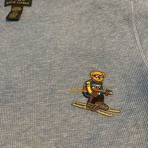 Mens small (womens medium) authentic Ralph Lauren blue henley shirt
